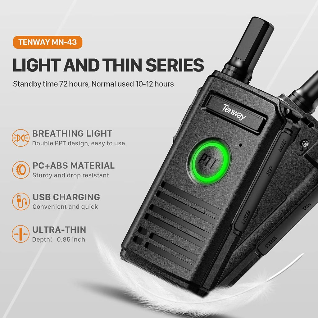 4 Pack Rechargeable Two Way Radio with Earpiece L9382