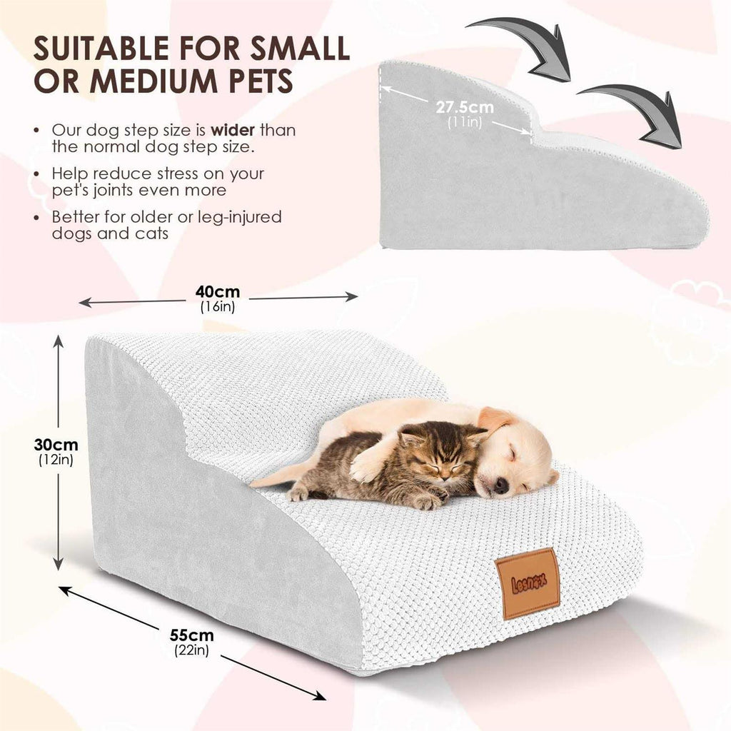 2-Step 30D Foam Pet Stairs with Waterproof Cover R528