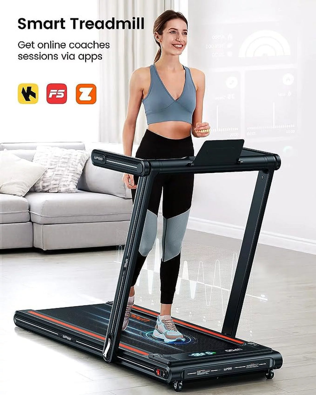 2.5HP Walking Pad Treadmill with Remote Control H92428