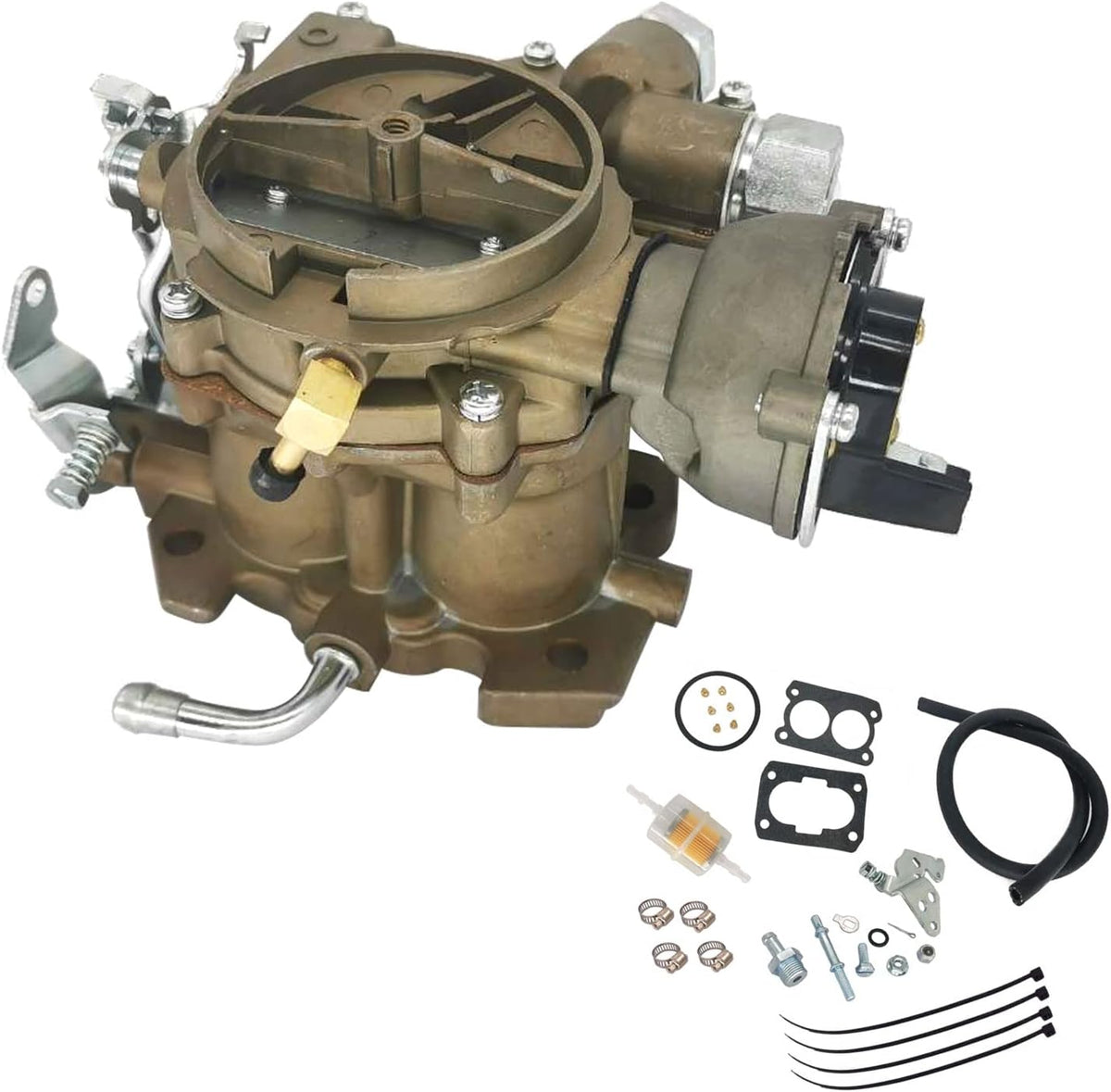 Marine Carburetor Replacement for Rochester 2 Barrel Mercarb V8 5.0L 305 5.7L 350 Mercruiser Engine with Electric Choke G237554