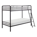 Twin Over Twin Metal Bunk Bed W817