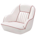 White/Red Pontoon Boat Captains Bucket Seat U320755
