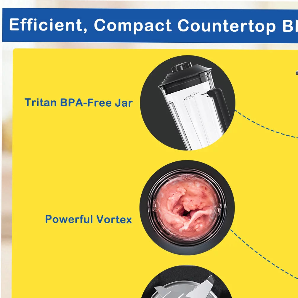 1400W 1.8L BPA-Free Countertop Blender M5196