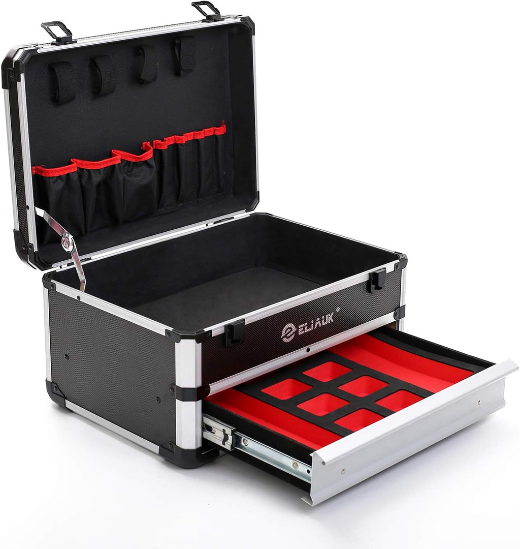 Portable Aluminum Tool Box with Drawer, Pack of 2 T742244