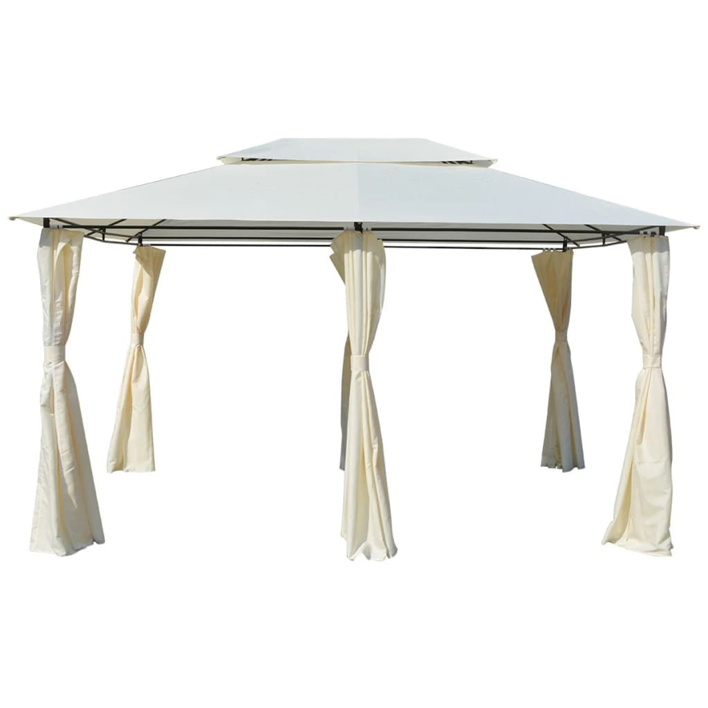 White Garden Marquee with Curtains A228971