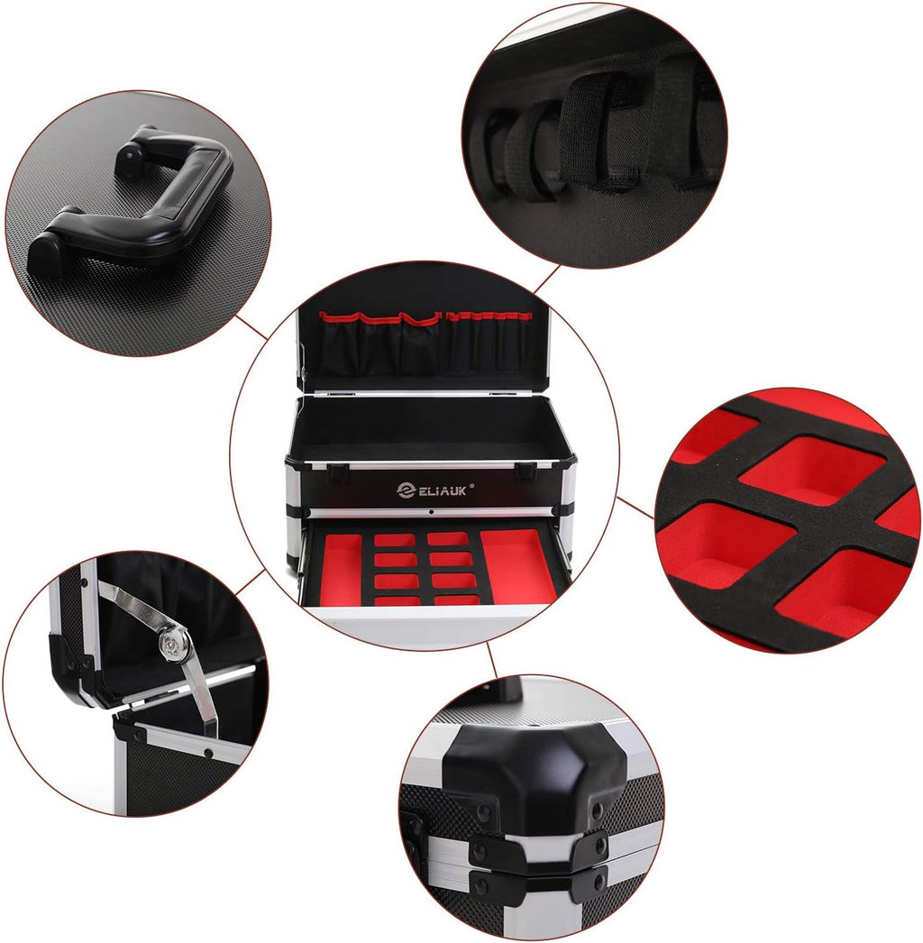 Portable Aluminum Tool Box with Drawer, Pack of 2 T742244