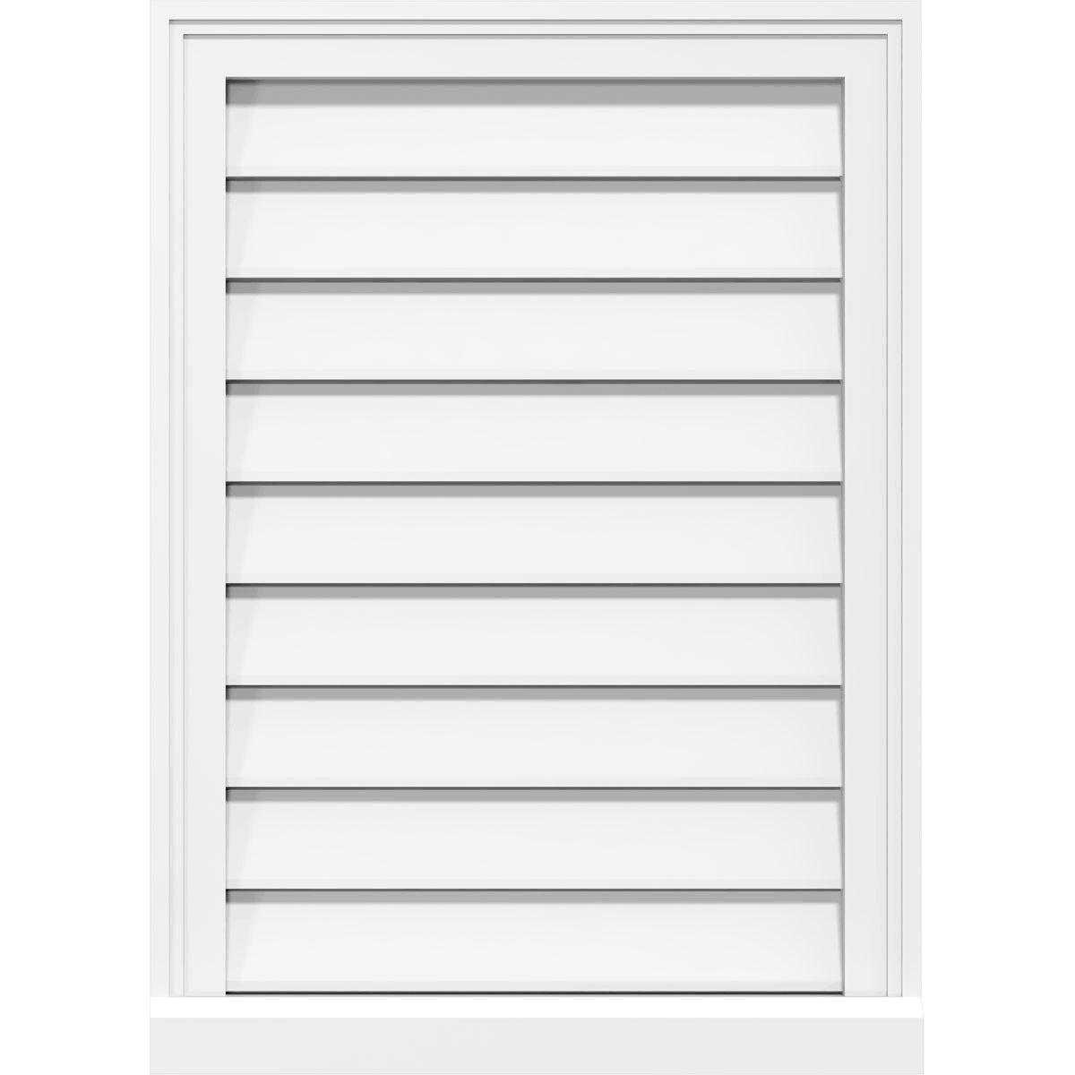 Vertical Surface Mount PVC Gable Vent X849