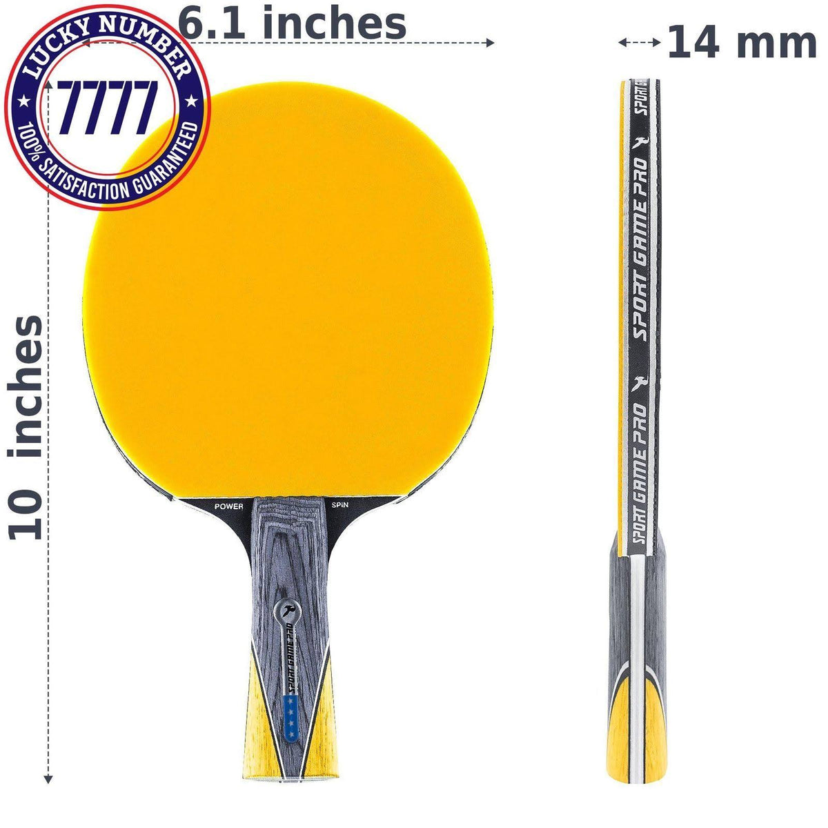 Ping Pong Paddle with Case M9960
