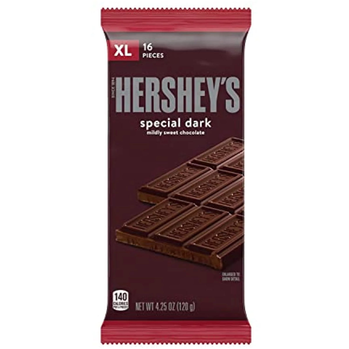 Dark Chocolate Bulk Candy, Individually Wrapped, 4.25 Oz Bars (12 Count) Q3339