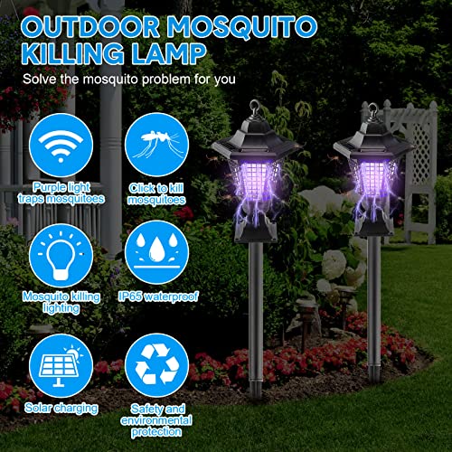 4 Pack Solar Powered Mosquito Zapper J8984