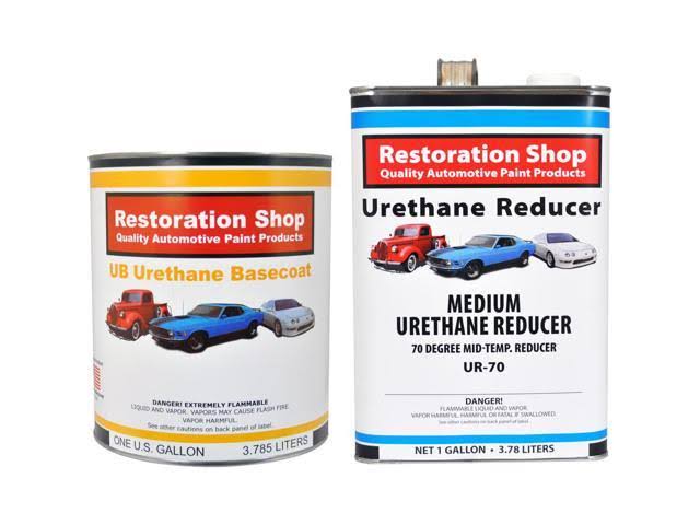 Black Metallic Urethane Basecoat Clearcoat Car Auto Paint Medium Gallon Kit F596