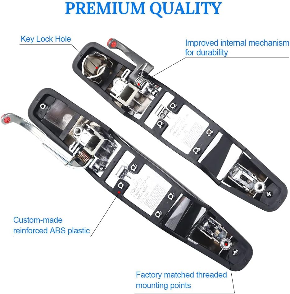 Exterior Chrome Door Handle 4Pcs Front & Rear Driver & Passenger Side J58839