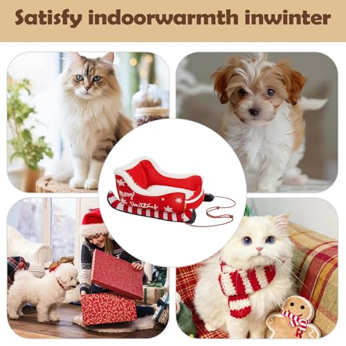 Christmas Themed Pet Sleigh Bed M3962