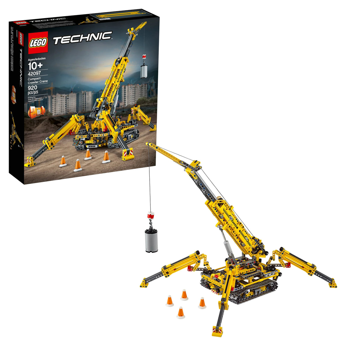 Compact Crawler Crane Construction Model Set (920 Pieces) T31134