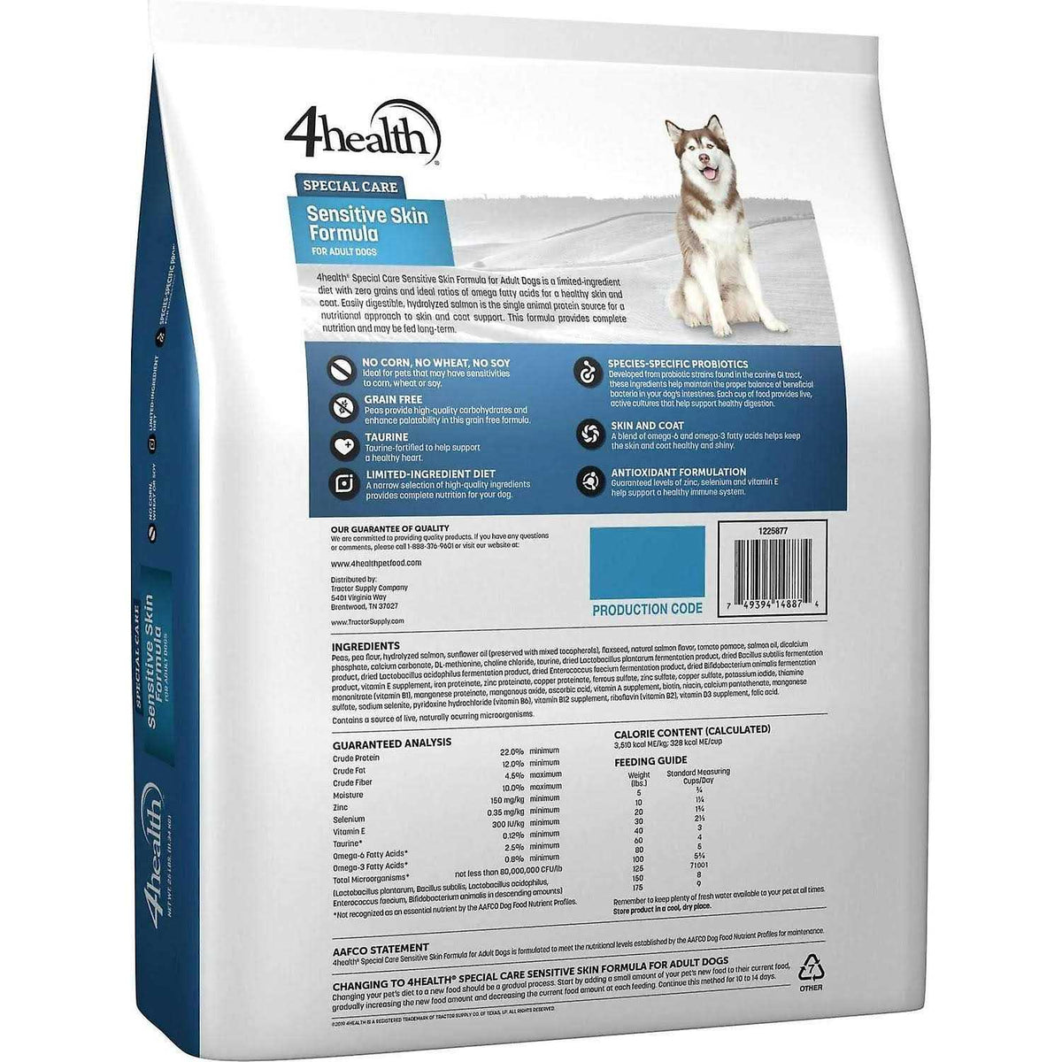 4health Special Care Adult Sensitive Skin Formula Dry Dog Food F659