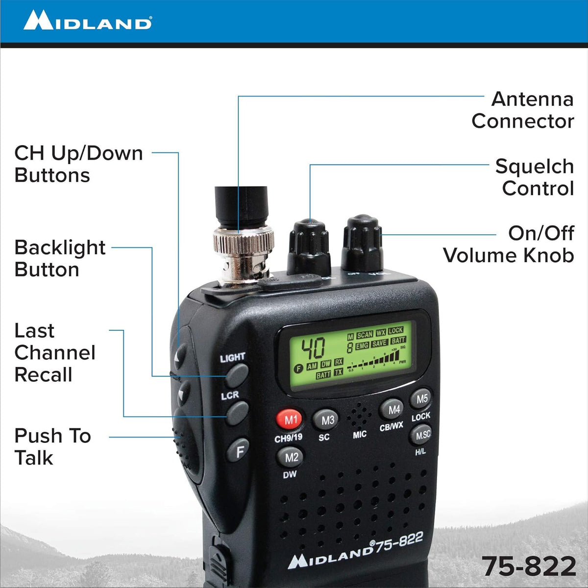 40 Channel CB Radio S637