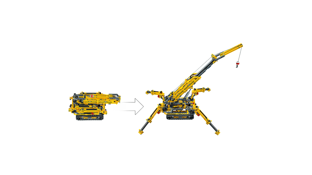 Compact Crawler Crane Construction Model Set (920 Pieces) T31134