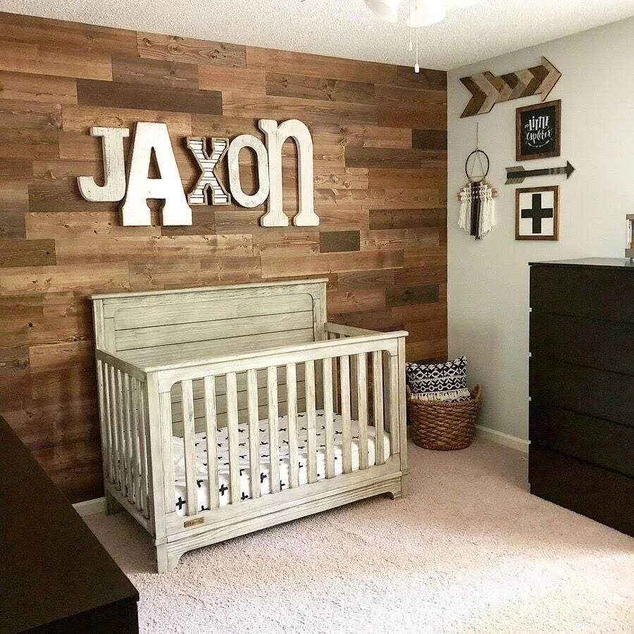 Reclaimed Wooden Wall Planks Peel and Stick 10 Sq. ft R58058