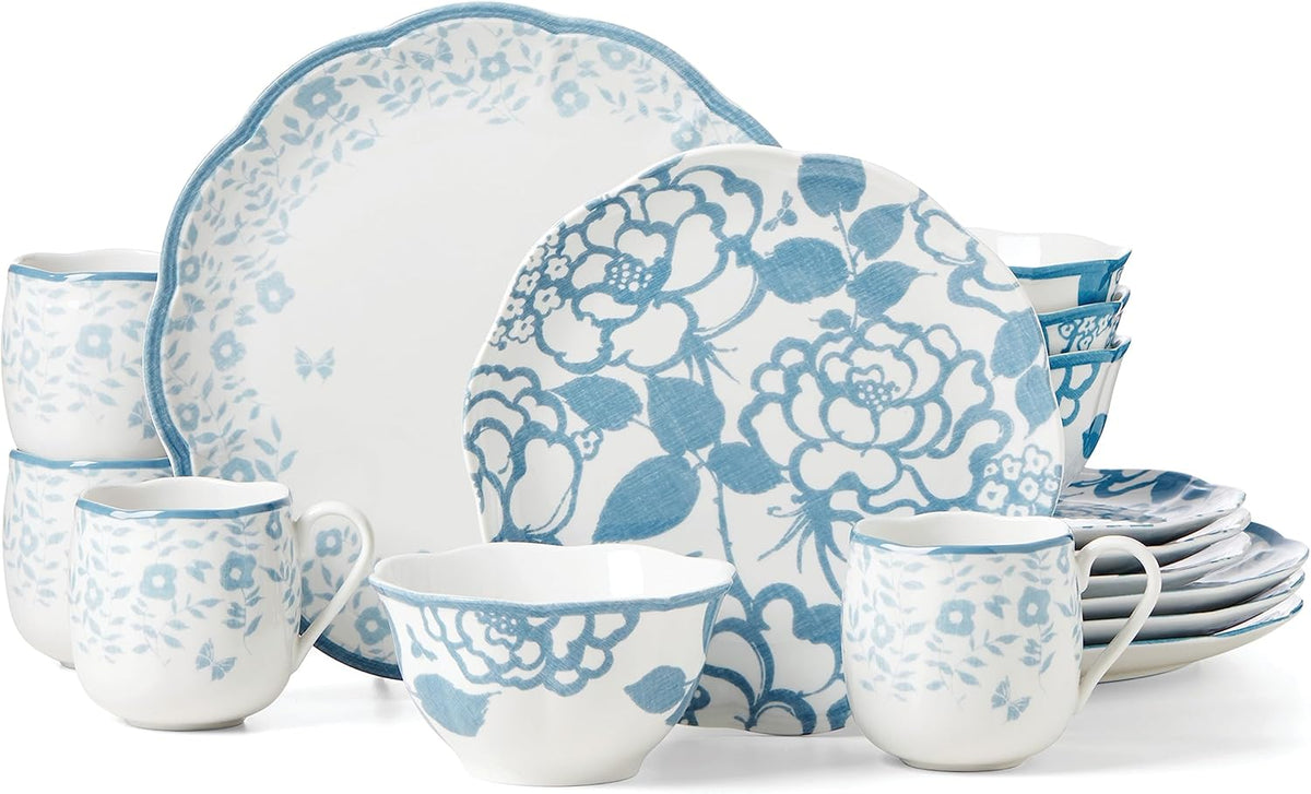 16-Piece Dinnerware Set, Cornflower F313006