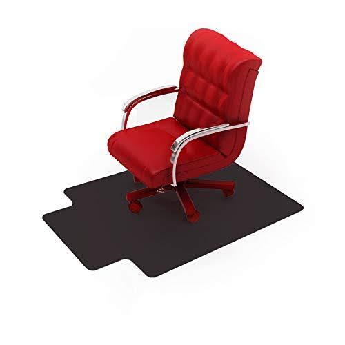 Black Chair Mat with Lip for Low Pile Carpets R26292