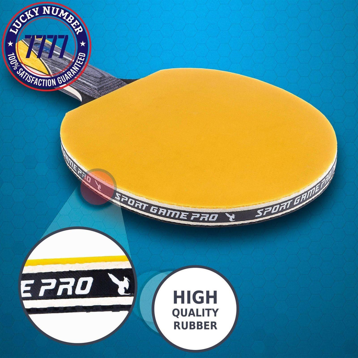 Ping Pong Paddle with Case M9960