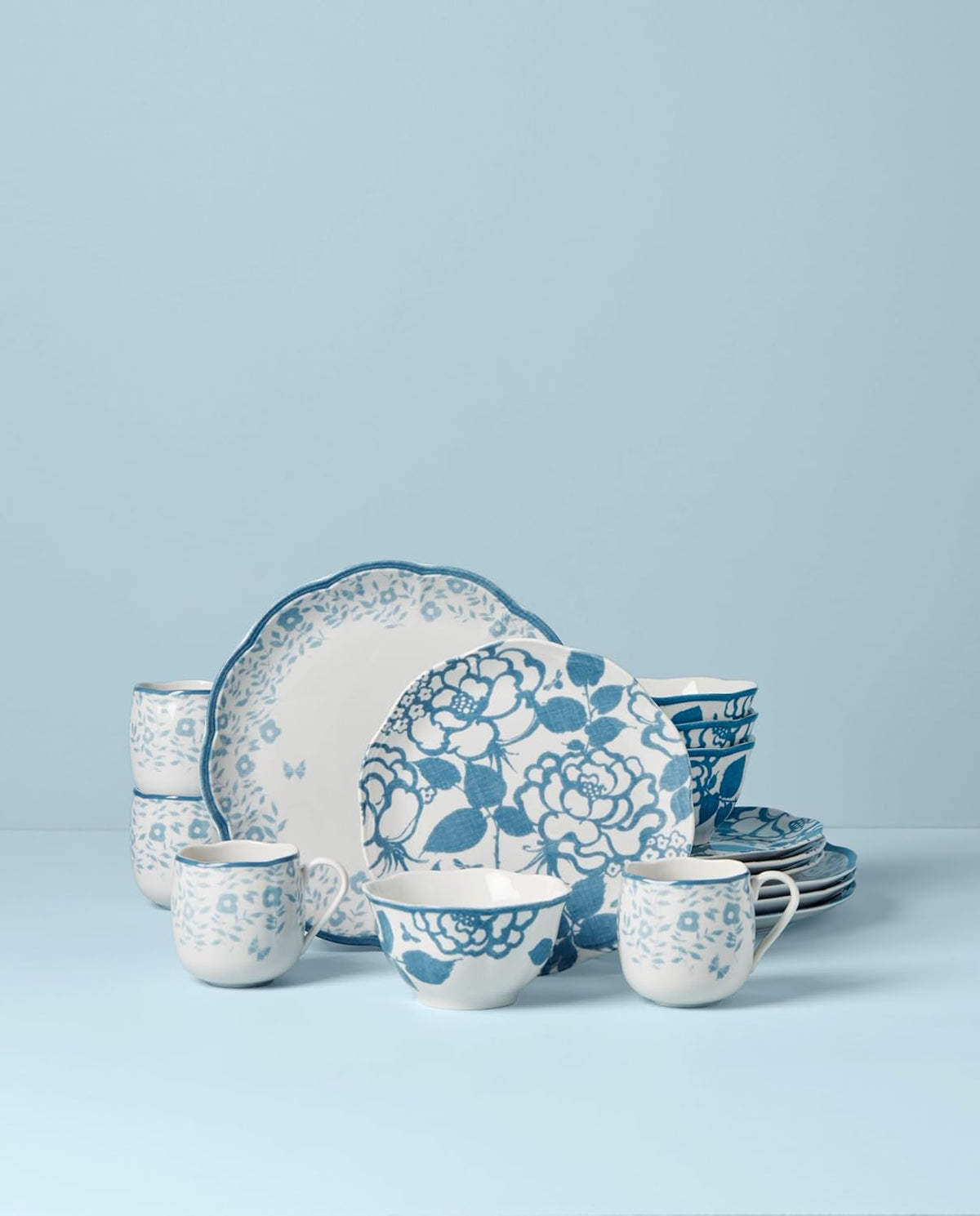 16-Piece Dinnerware Set, Cornflower F313006
