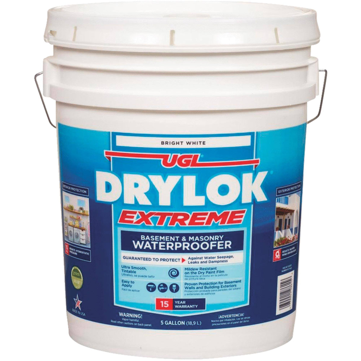 White 5 Gallon Masonry Waterproofer J81573