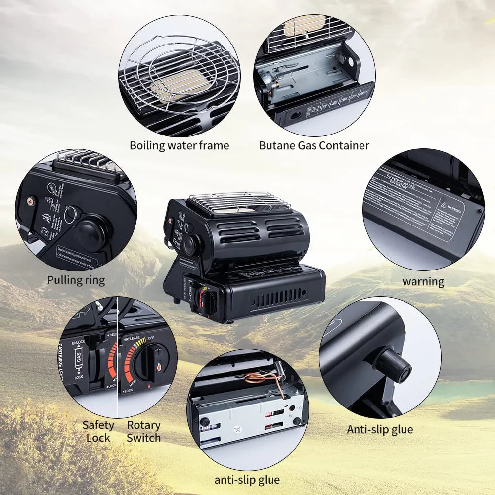 Adjustable Dual Fuel Camping Heater X5245