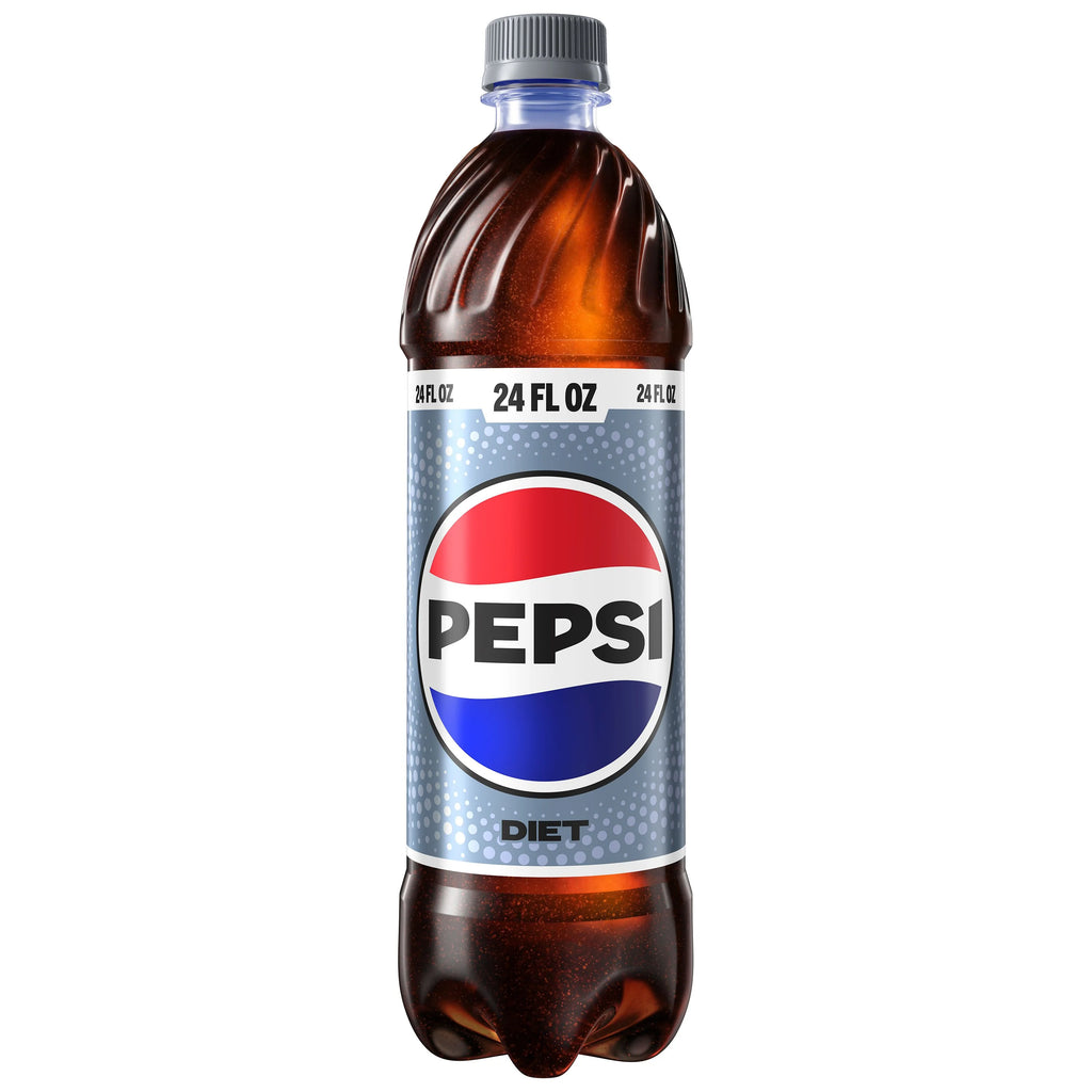 24 fl oz 6 Pack Diet Pepsi Cola Soda Pop G358384