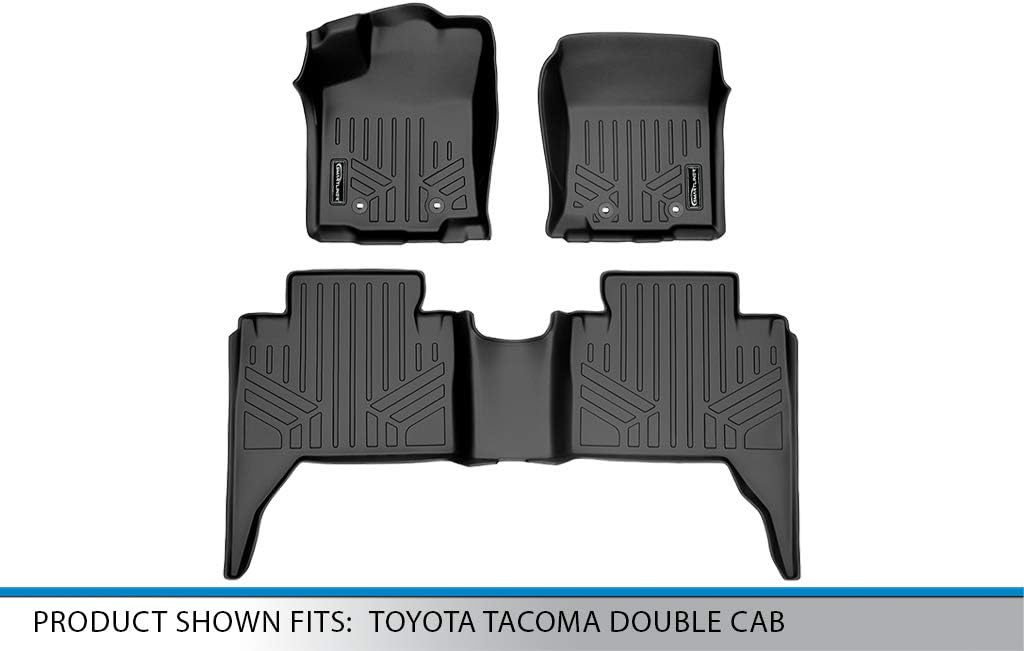 Custom Fit Floor Mats 2 Row Liner Set Black R518