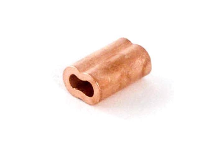 1/16x22 Copper Wire Rope Double Barrel Ferrule Qty 250 J1673