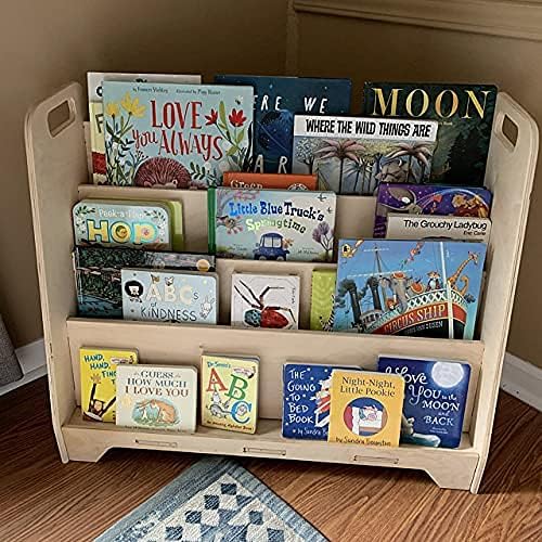Large Montessori Wooden Bookshelf T96661