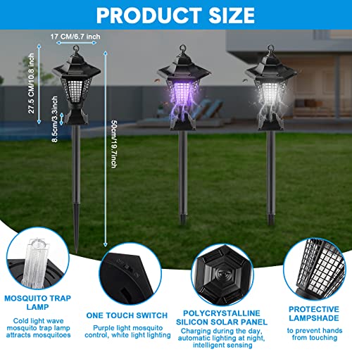 4 Pack Solar Powered Mosquito Zapper J8984