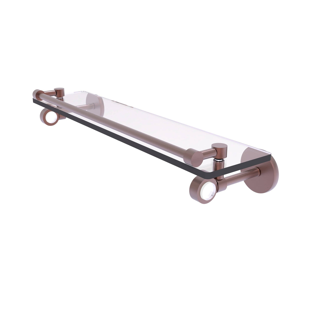 22 in. Glass Shelf with Gallery Rail G1566