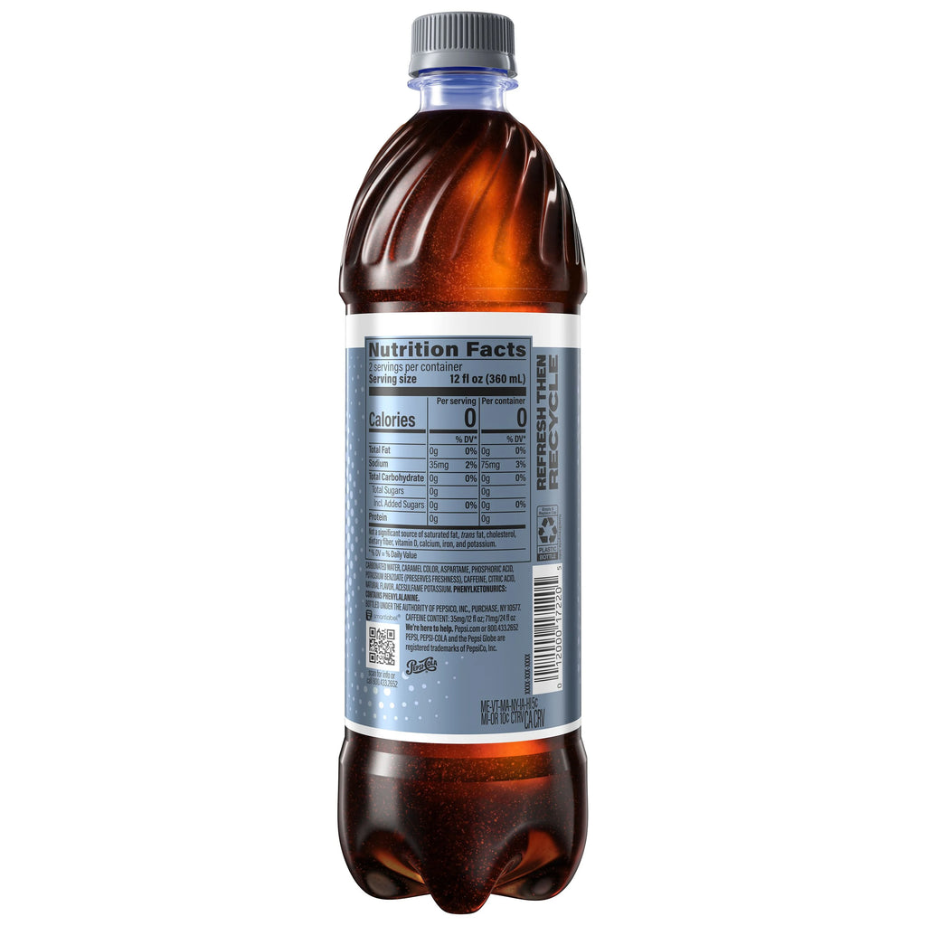 24 fl oz 6 Pack Diet Pepsi Cola Soda Pop G358384