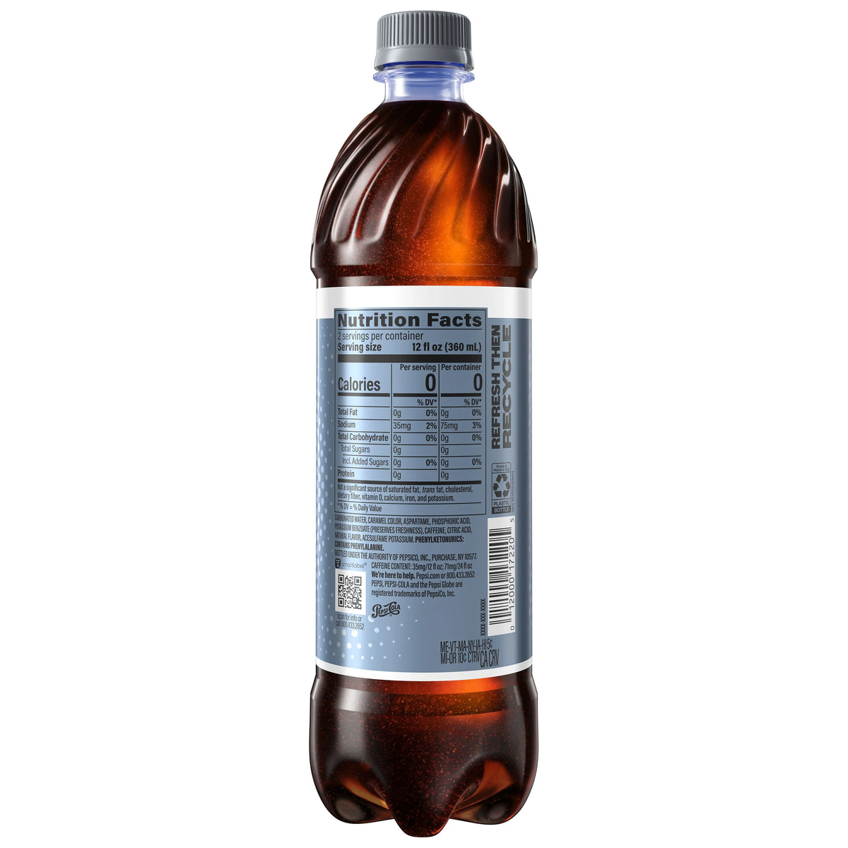 24 fl oz 6 Pack Diet Pepsi Cola Soda Pop G358384