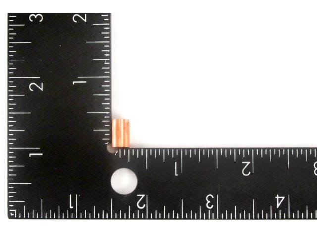 1/16x22 Copper Wire Rope Double Barrel Ferrule Qty 250 J1673