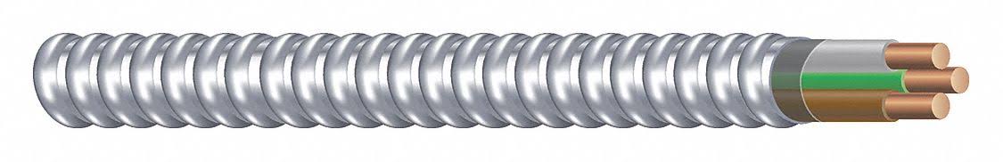 12 AWG 2 Conductor with Ground Metal Clad Armored Cable 250 ft K8679