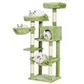 56 inches Smoky Gray Cat Tree with Scratching Posts E193144
