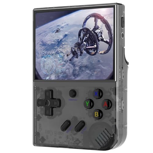 Black 3.5 Inch IPS Screen Handheld Game Console with 64G+128G TF Card H284