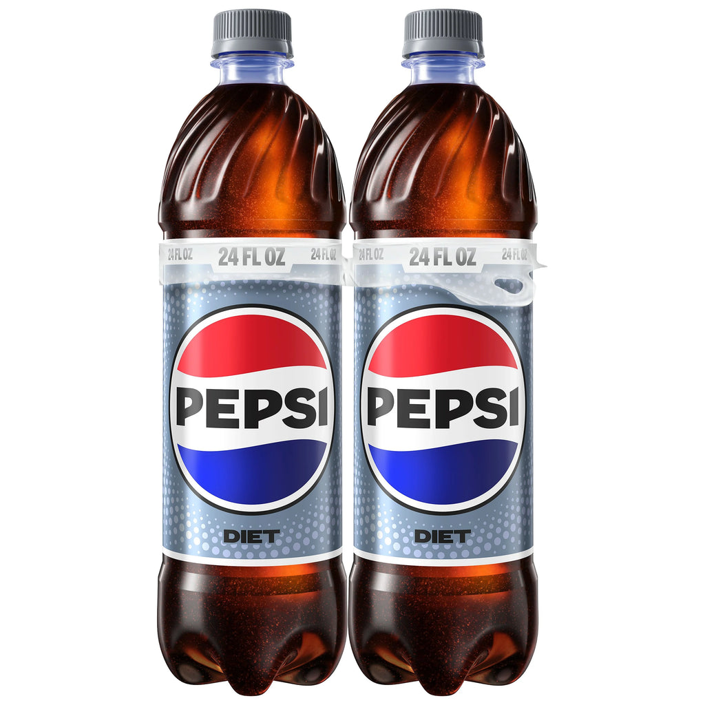 24 fl oz 6 Pack Diet Pepsi Cola Soda Pop G358384