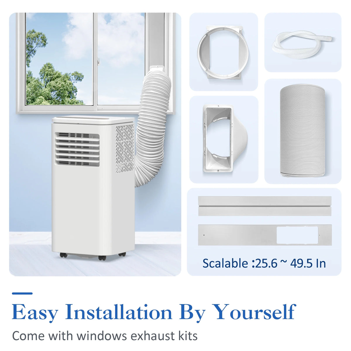 Portable Air Conditioner 8000 BTU White W597074