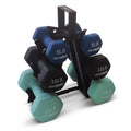 3, 5, and 8 Pound Dumbbell Hand Weight Set with Storage Rack G86668
