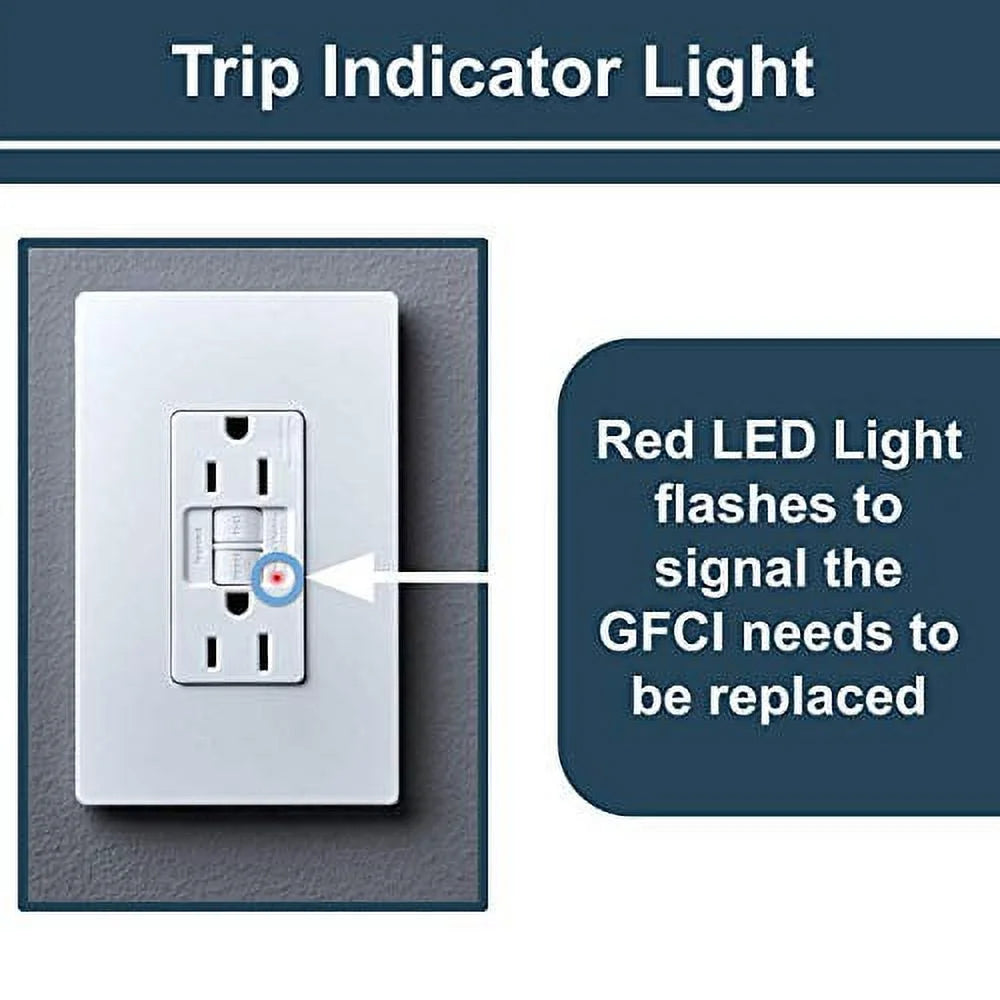 20 Amp Tamper Resistant GFCI Outlet, Black P785690