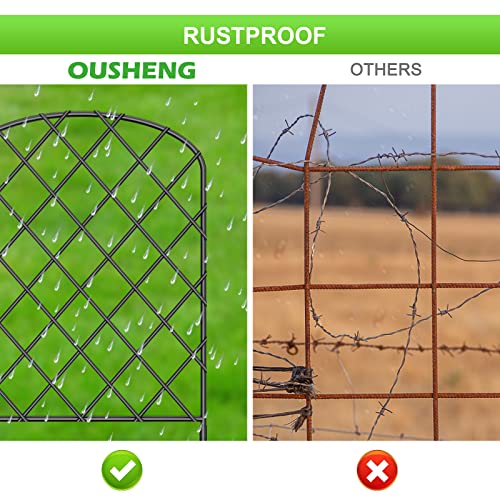10 Pack Rustproof Metal Wire Decorative Garden Fence Y6346