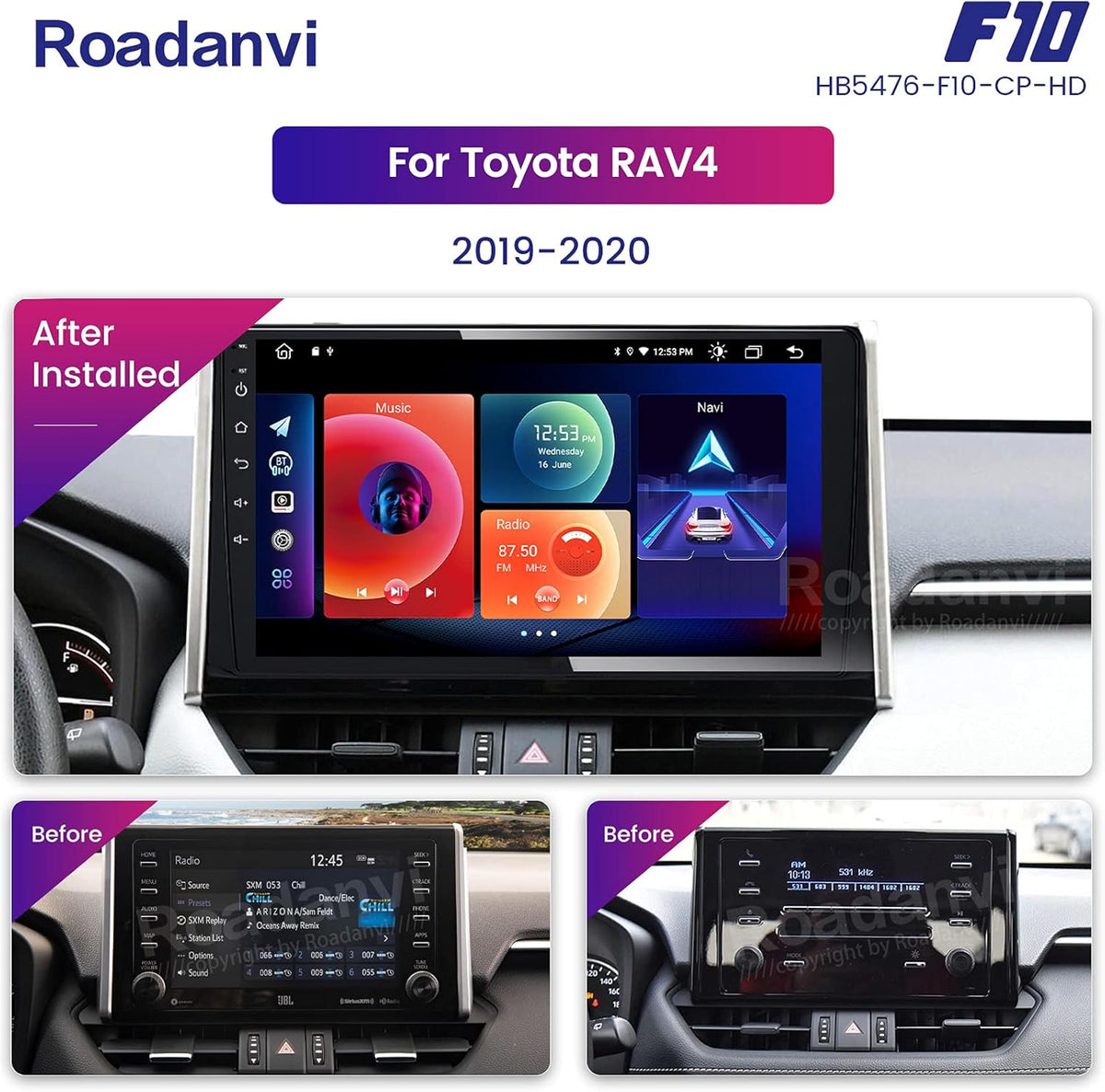 Car Stereo Radio with Bluetooth Touch Screen I915