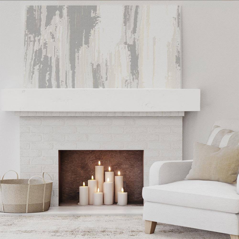 Knotty Pine Faux Wood Fireplace Mantel O514157