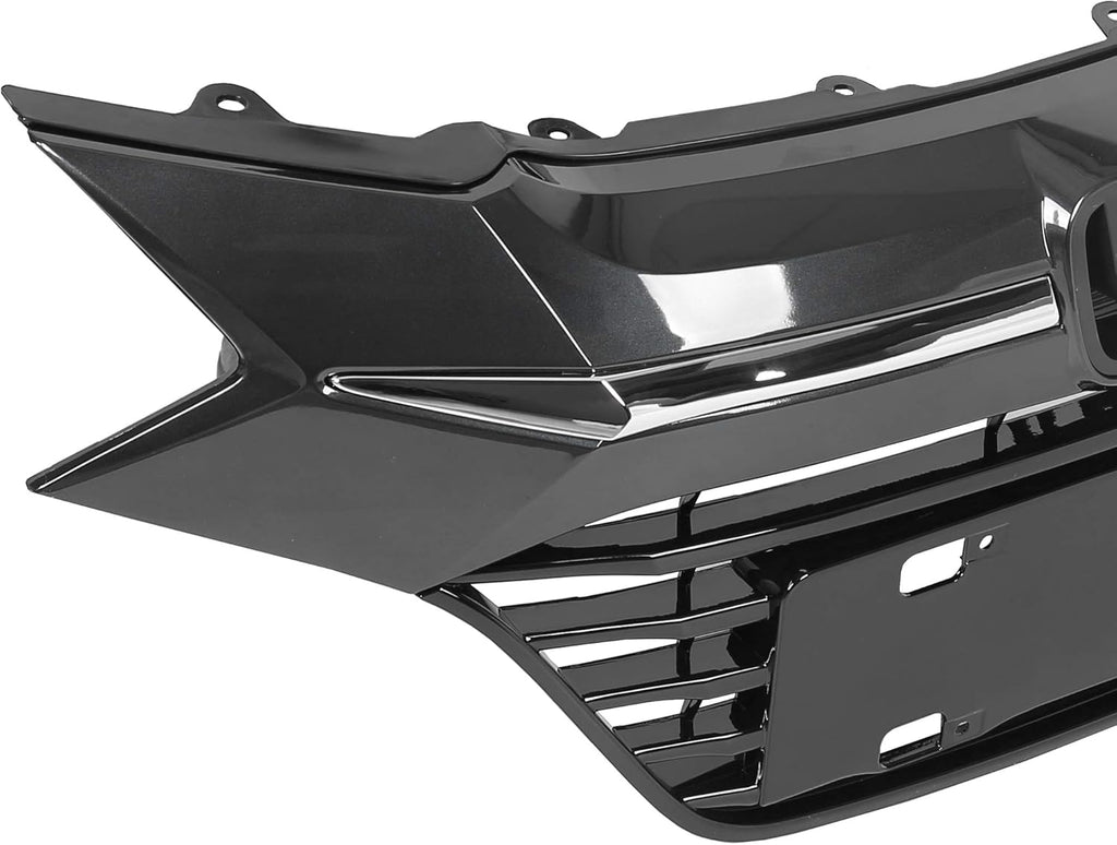 Chrome Glossy Black Front Upper Bumper Grille Assembly R1957