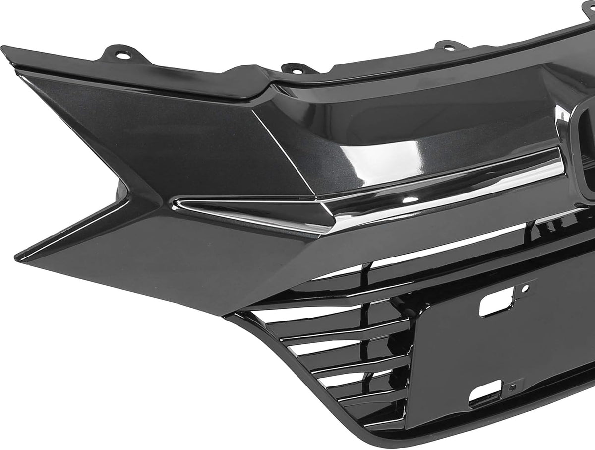 Chrome Glossy Black Front Upper Bumper Grille Assembly R1957