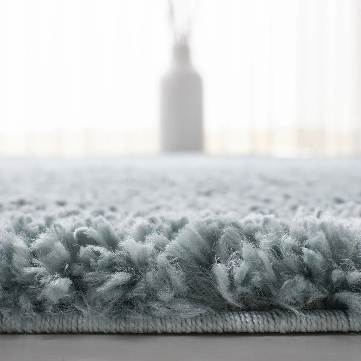 Aqua Plush Shag Area Rug, 12' x 15' V148663
